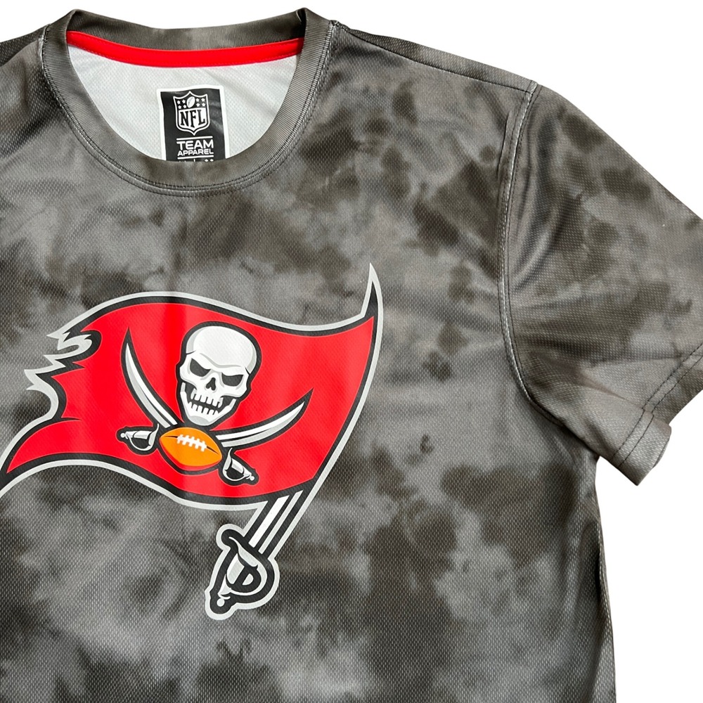 Tampa Bay Buccaneers NFL‎ Team Apparel Tie Dye T Shirt Men's Large Gray Red
